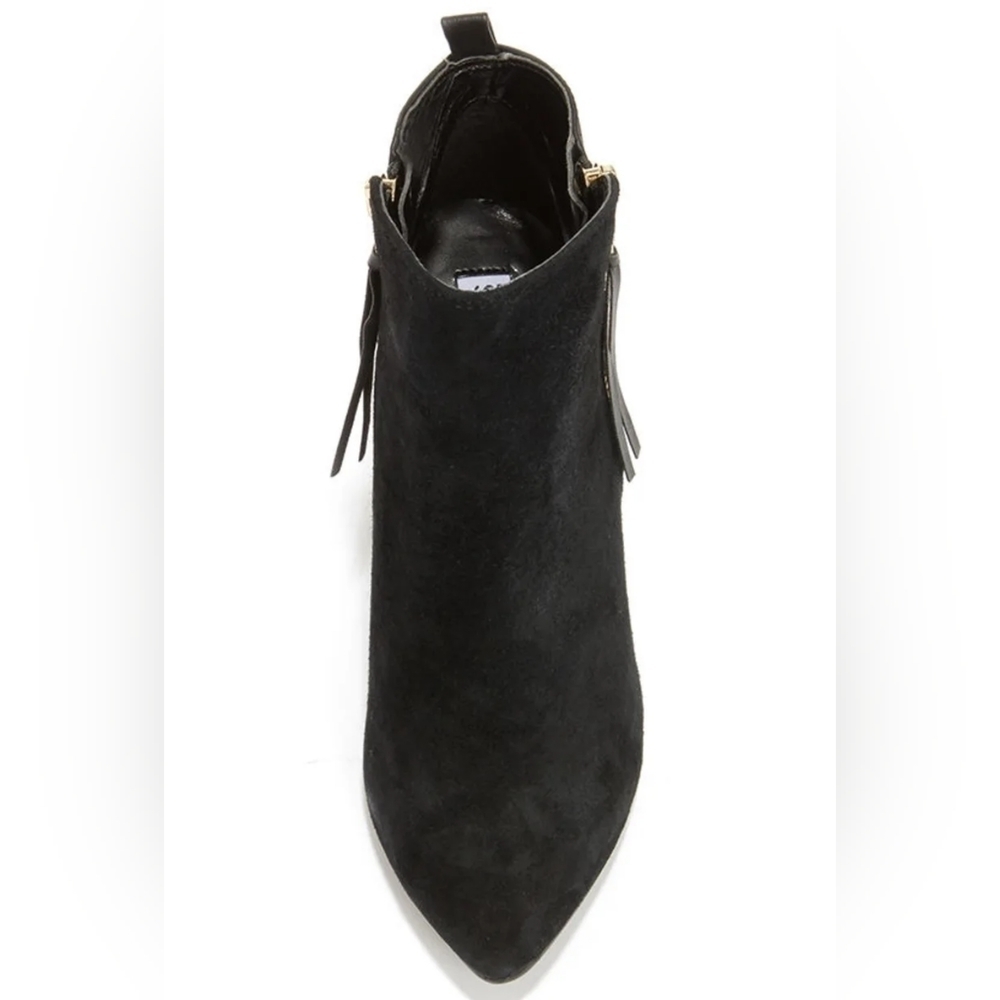Steve Madden Jannyce Black Suede Leather Ankle Boots Size 8M - Picture 3 of 12